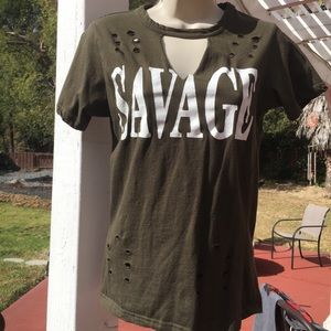 Olive Green Savage Shirt
